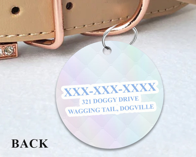 Pet ID Tag | The Periwinkle Quilted Couture